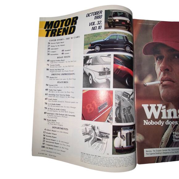 Vtg Lot 2 Motor Trend September October 1980 Reliant Corolla Ferrari Malibu - Picture 4 of 5